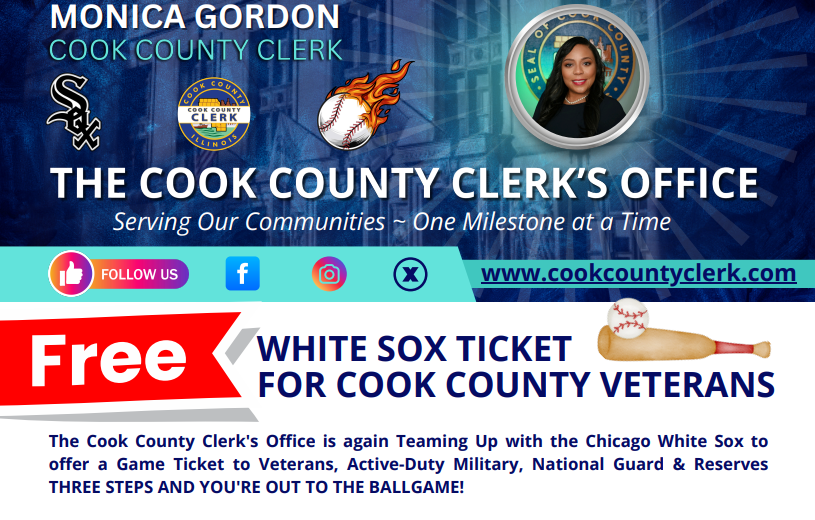 White Sox Tickets for Cook County Veterans