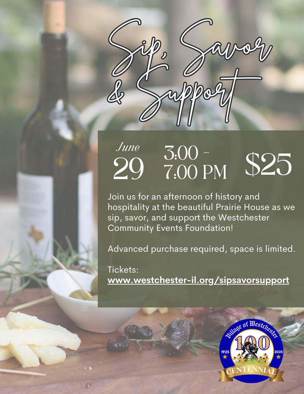 Sip Savor and Support