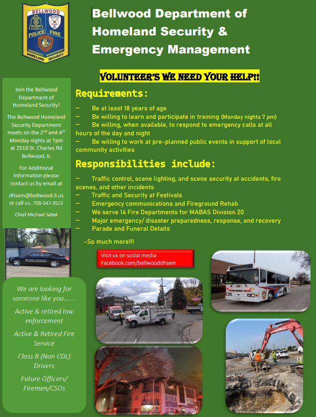 Volunteers We Need Your Help