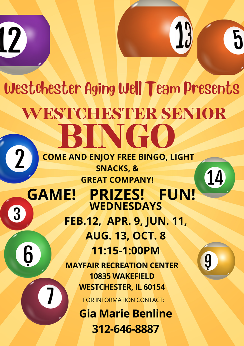 Westchester Senior Bingo