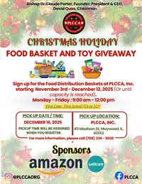 PLCCA Christmas Holiday Food Basket and Toy Giveaway